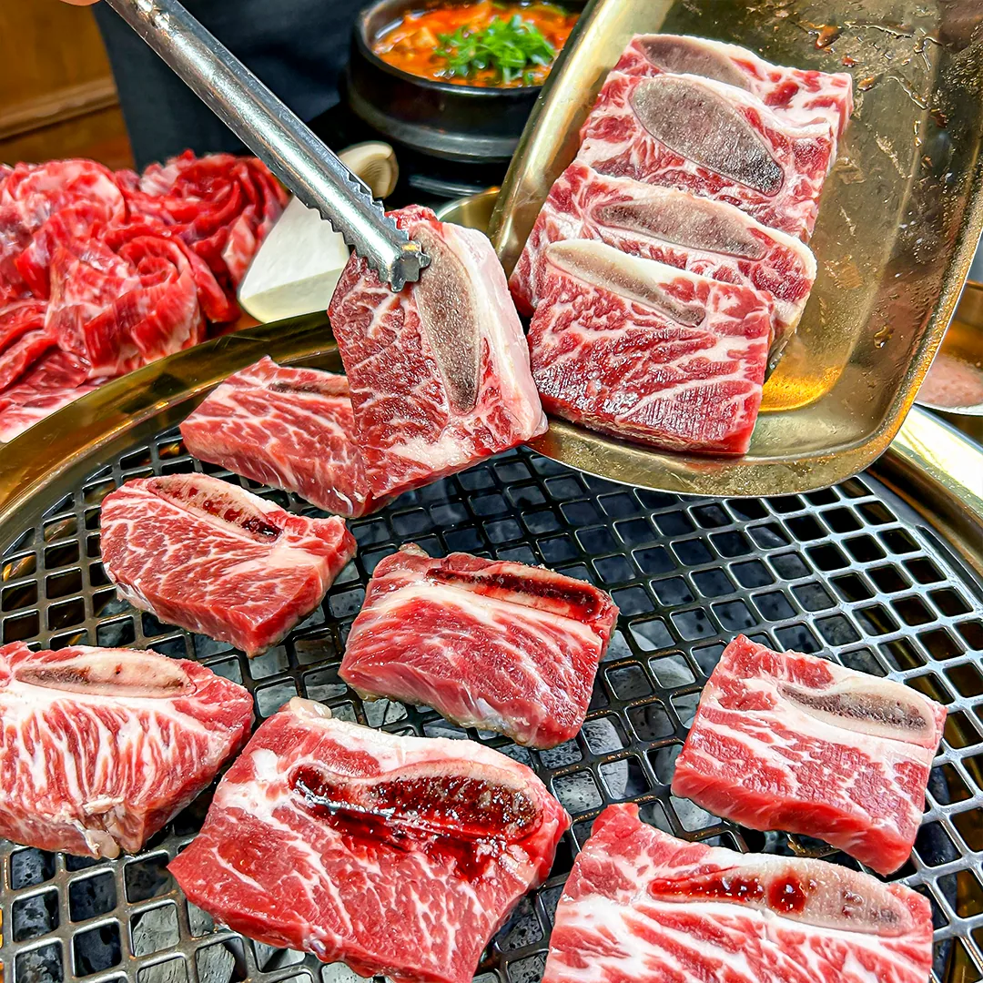 설화갈비 165g — 숯불구이