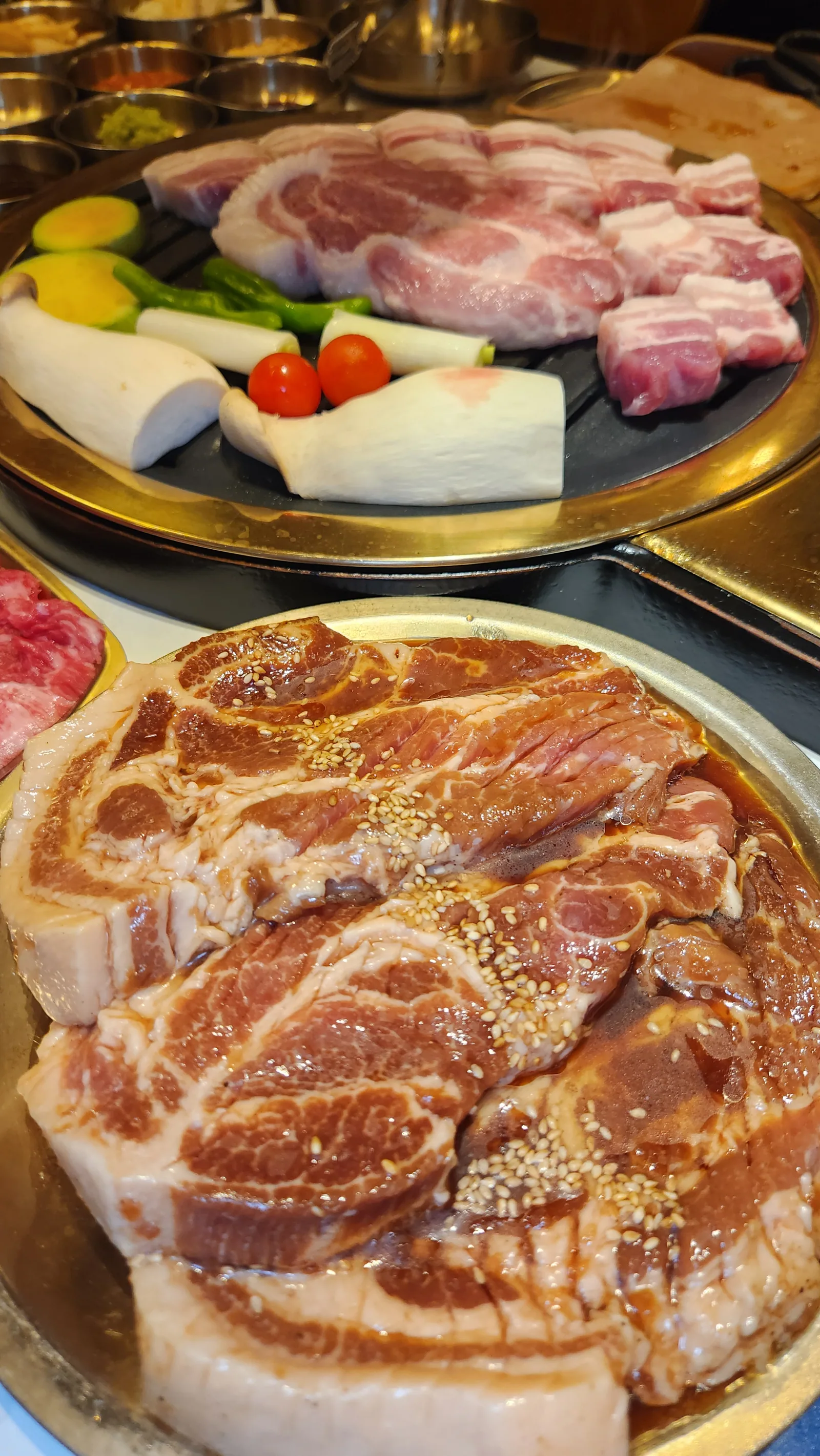 양념갈비 150g — 숯불구이